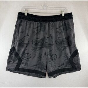 Air Jordan Sport Dri-FIT Shorts Printed Black Gray Diamond FV8614-010 Men Sz XL